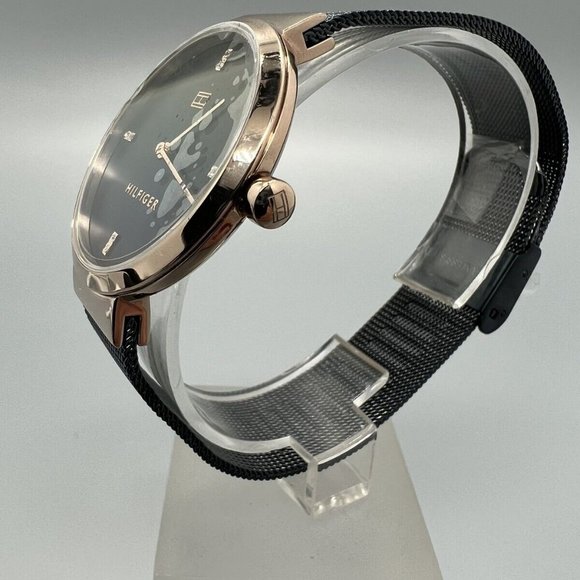 TOMMY HILFIGER Women's Blue Stainless Steel Mesh Bracelet Watch 1782219 - Picture 5 of 9